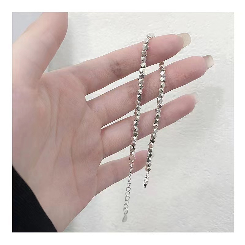 Bracciale placcato in argento per donna, bracciale in argento massiccio, regalo di San Valentino per fidanzata e moglie_voghion.com
