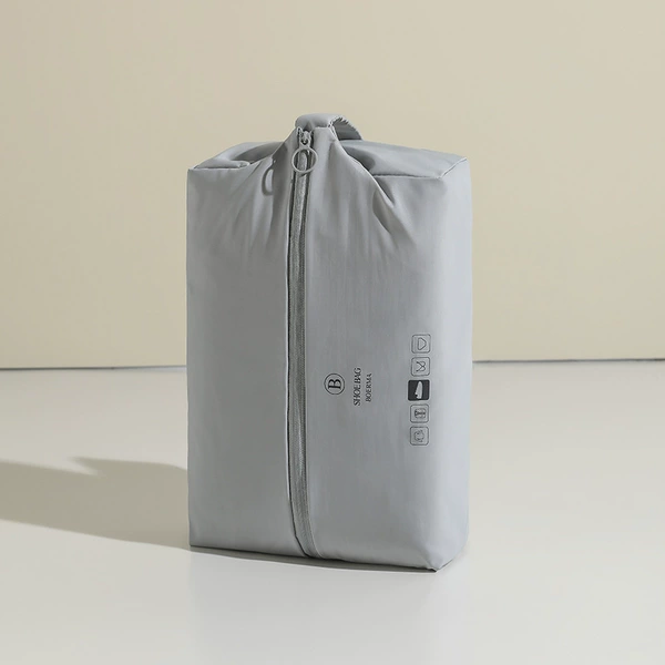 Gray shoe bag