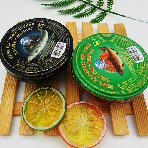 Russian imported Czar caviar imitation salmon roe sturgeon canned side dish sauce cooking wholesale