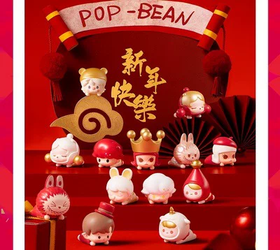 Bubble Moe Monter Новый год POP Bean Bubble Moe Mets Limited Spring Festival