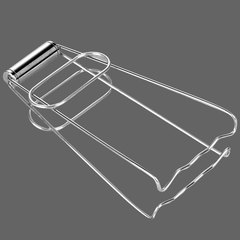 Stainless steel tray lifter with thickened anti-slip dish holder, multi-purpose household heat-insulating tray lifter, kitchen small tool