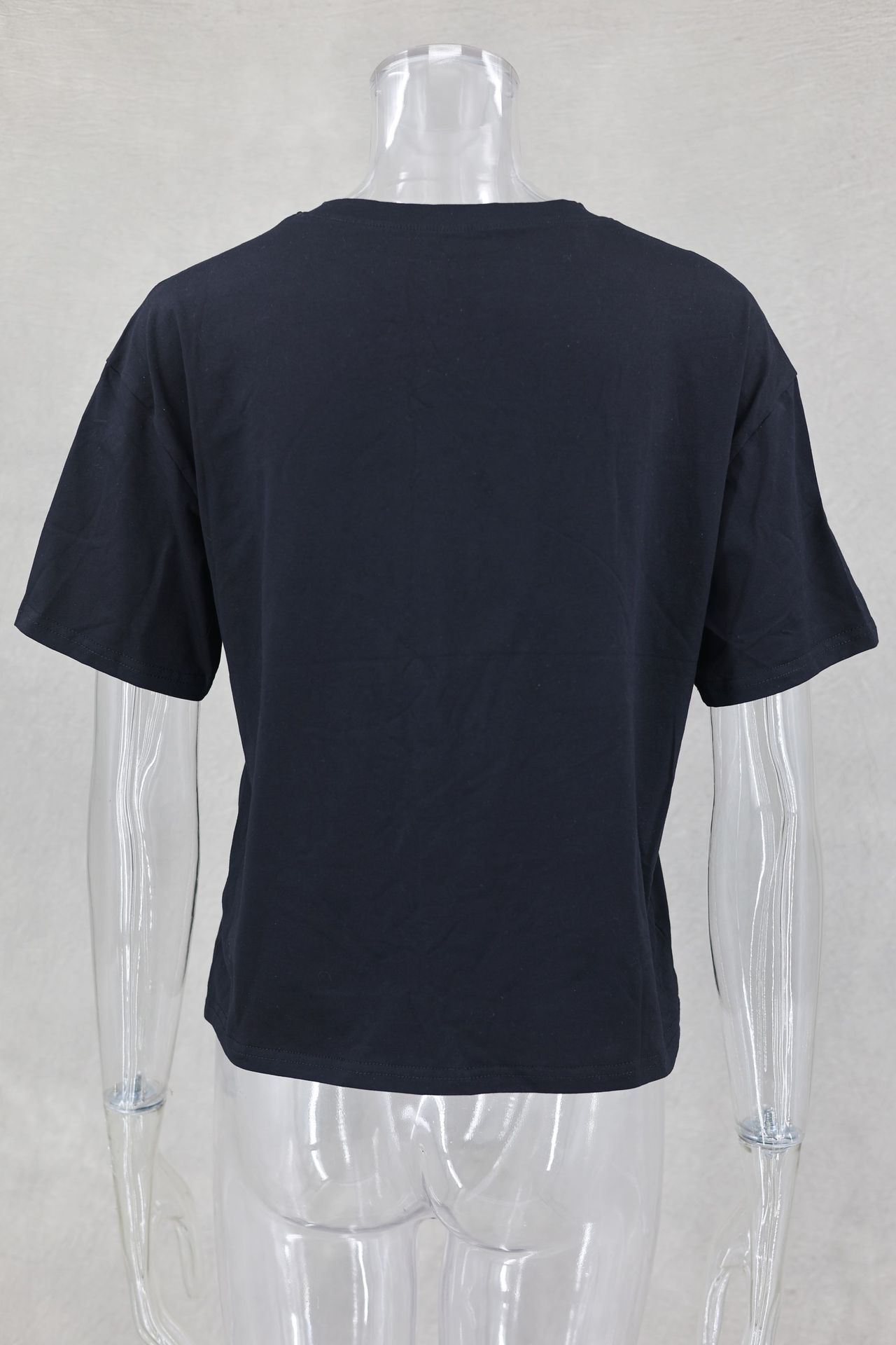 140g Weight Short Sleeve Sleeve Length Pullovers Placket Type Regular Sleeve Sleeve Type Polyester Fabric Type Regular Top Length T-shirt Tops Type Daily Occasion Round Neck Neckline Loose Fit Type Flower Pattern Summer Season Women's Gender Casual Style Wholesale Women's Casual Flower Short Sleeve T-Shirts 11