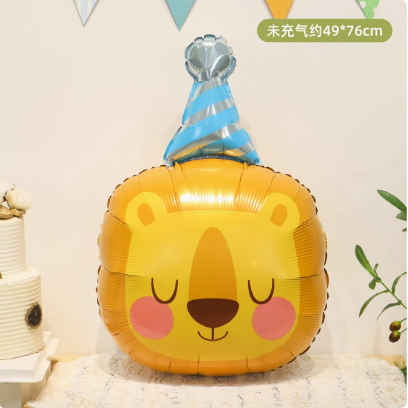 漫画の動物の形をしたヘリウム浮遊バルーン空飛ぶ赤ちゃんレギンス満月誕生日パーティーの装飾おもちゃアレンジメント|undefined