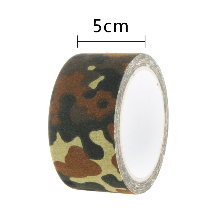 Venda camuflaje tela base cinta biónica cinta de embalaje electrónica color cinta de seguridad con malla de tela de algodón