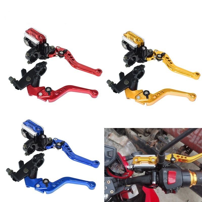 Motocicleta bomba de freno CNC 7/8 "22mm manillar conjunto de bomba de freno hidráulica bomba de freno de embrague hidráulico