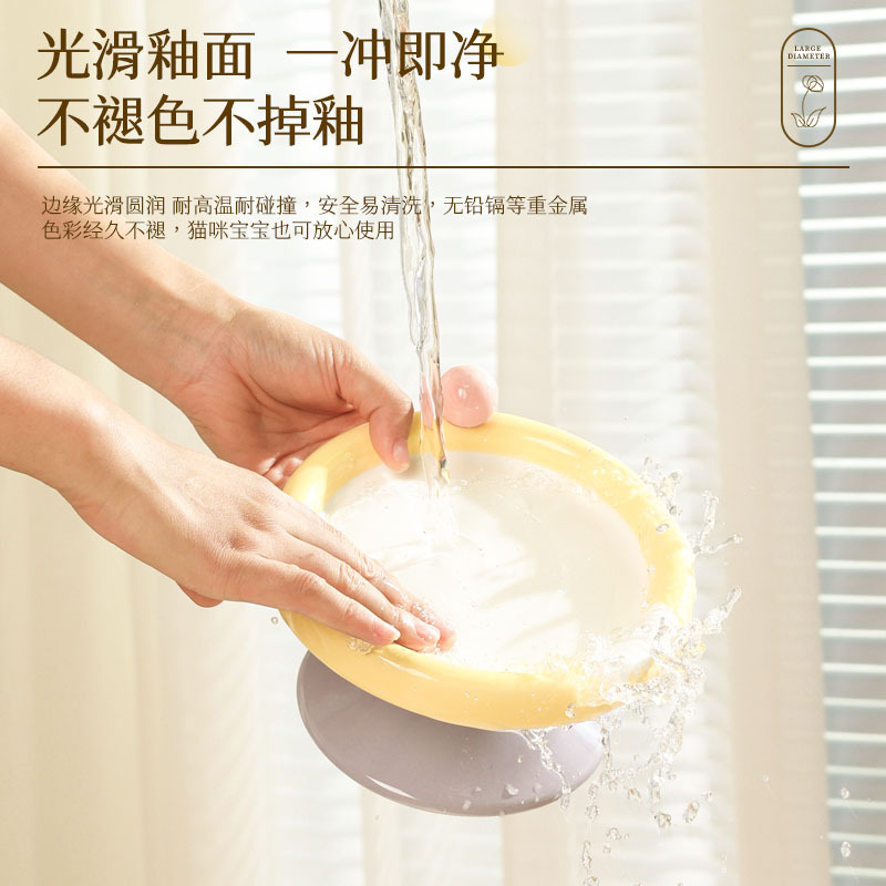 Nuevo gato taza tazón de cerámica gato y perro tazón de comida especial cachorro tazón de comida para gatos tazón de agua protección cervical venta al por mayor