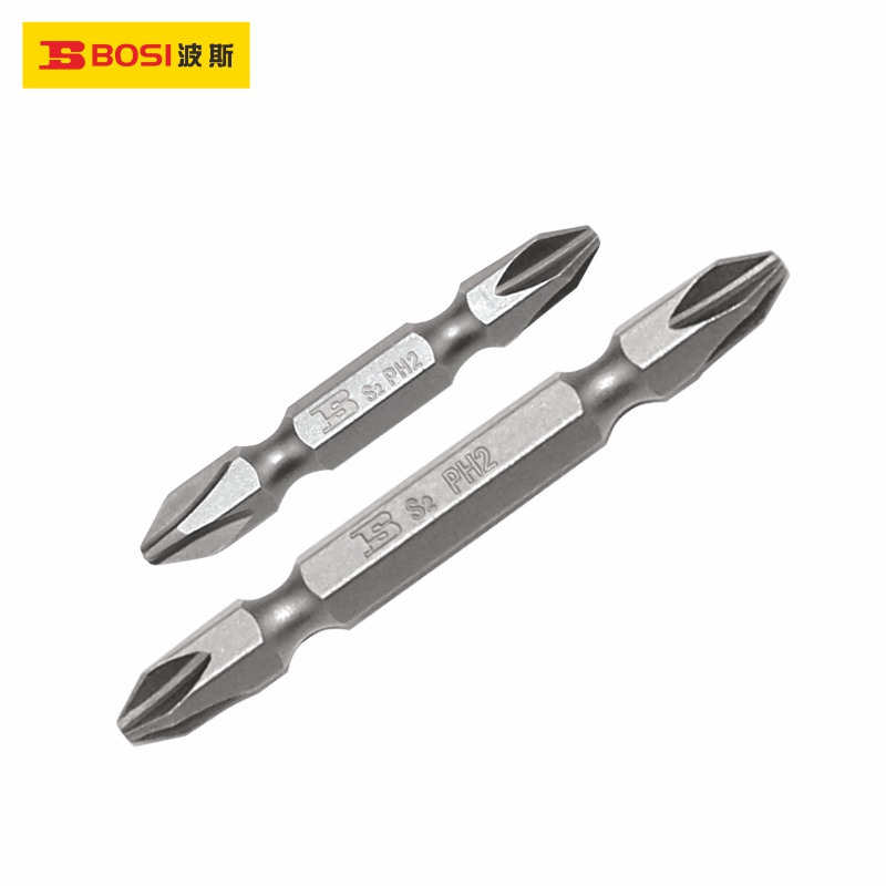 波斯S2双头十字旋具头风批嘴BS468050 BS468065 BS468100 10支