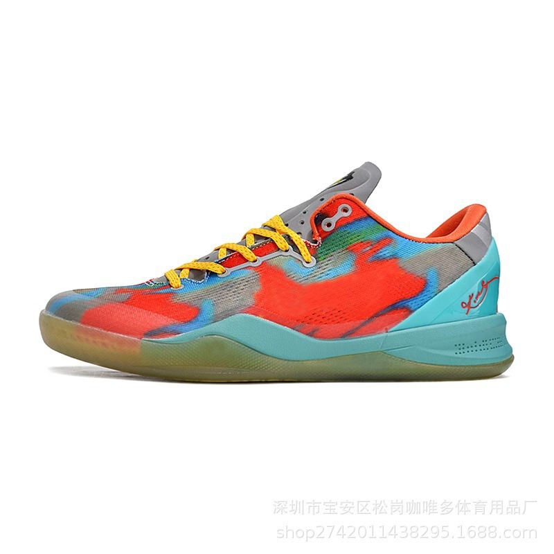 科比8代篮球鞋男KOBE鸳鸯ZK8全明星纯白色透气耐磨防滑气垫球鞋女|undefined