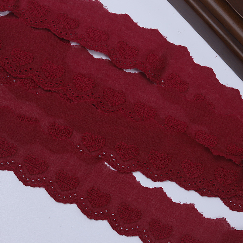 綿布抜き愛レースdiyレース刺繍レース補助材料綿布刺繍服装レース幅4cm