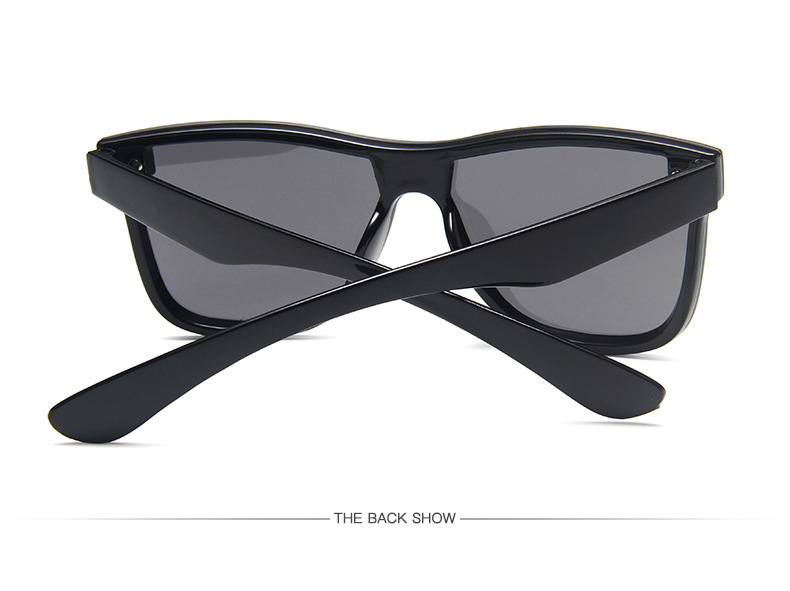European And American Trendy Women's Large-frame Personalized Sunglasses Men's Dazzling Reflective Mercury Windshield One-piece Sunglasses_viptrois.com