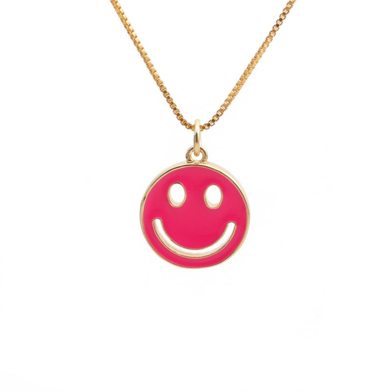 Nihaojewelry Simple Smiley Face Necklace Wholesale Jewelry display picture 5