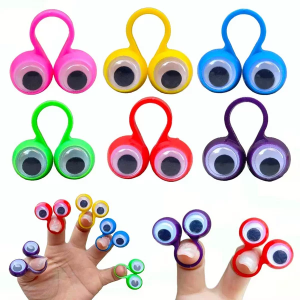 Finger Moving Eye Ring Creative Prank Big Eyes Finger Eyeball Birthday Party Decoration Gift