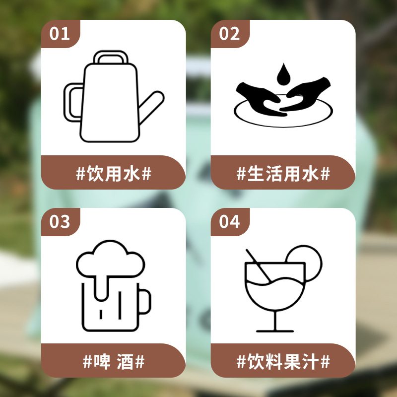 Engrosado Cubo de coche con grifo bolsa de cerveza portátil acampar al aire libre portátil plegable bolsa de almacenamiento de agua