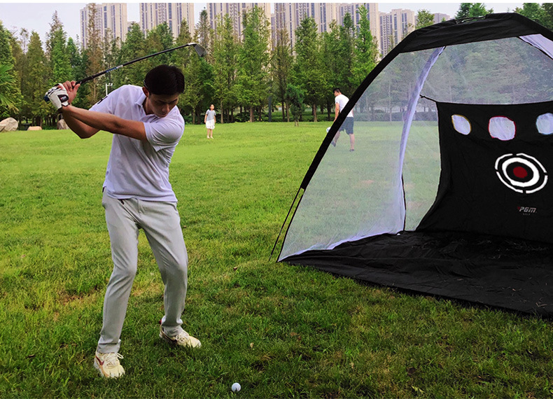 Lưới tập golf PGM trong nhà có lỗ cắt, khung lều dễ lắp, kích thước 2m hoặc 3m — [Gói] Lưới thực hành đệm 1x1.25 mét chi tiết 23
