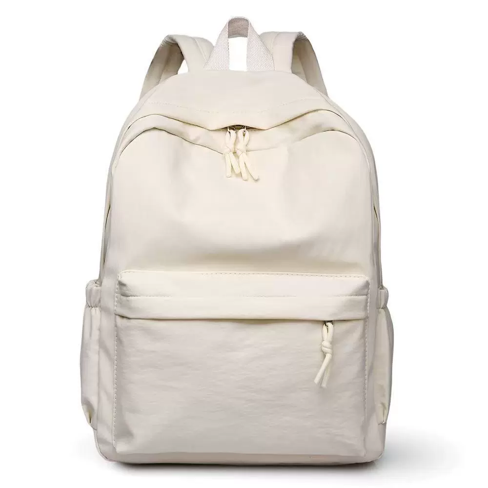 高级纯色休闲电脑包书包街头男女休闲背包通勤双肩背包工厂定制