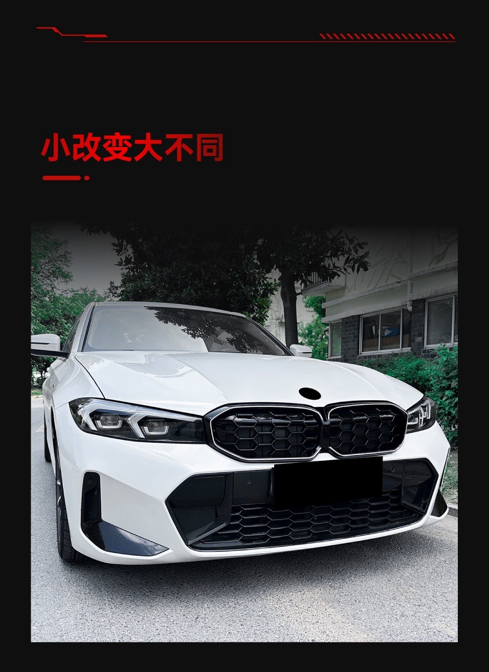 Suitable for 2023+ Bmw 3 Series G20 G21 G28 Lci Led Illuminated Starry Grille Modification Parts