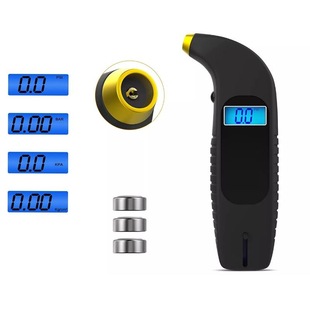 New Digital Display Tire Pressure Gauge Car Tire Pressure Gauge Tire Pressure Test Tire Pattern Depth Two-In-One Tire Pressure Gauge