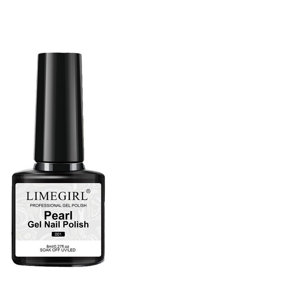 Transfronterizo nuevo rosado rosado perla roscado relleno de pegamento de nail polish perla brillante pegamento de nail polish pop en stock