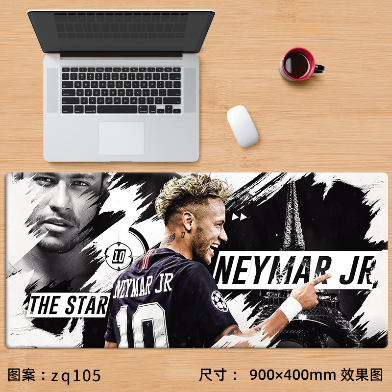 Alfombrilla de ratón nueva de Cristiano Ronaldo, extra grande, de fútbol, Messi, Bayern, La Liga, para juegos, e-sports, con reposamuñecas, para escritorio de computadora