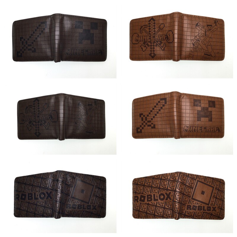 Minecraft Wallet Minecraft Peripheral Coin Purse Creeper Embossed Wallet Jj Monster Short Card Wallet