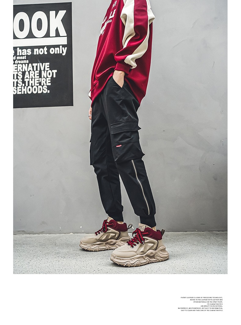 Men's Thick-soled Casual Dad Sneakers Height Increasing Board Shoes_voghion.com