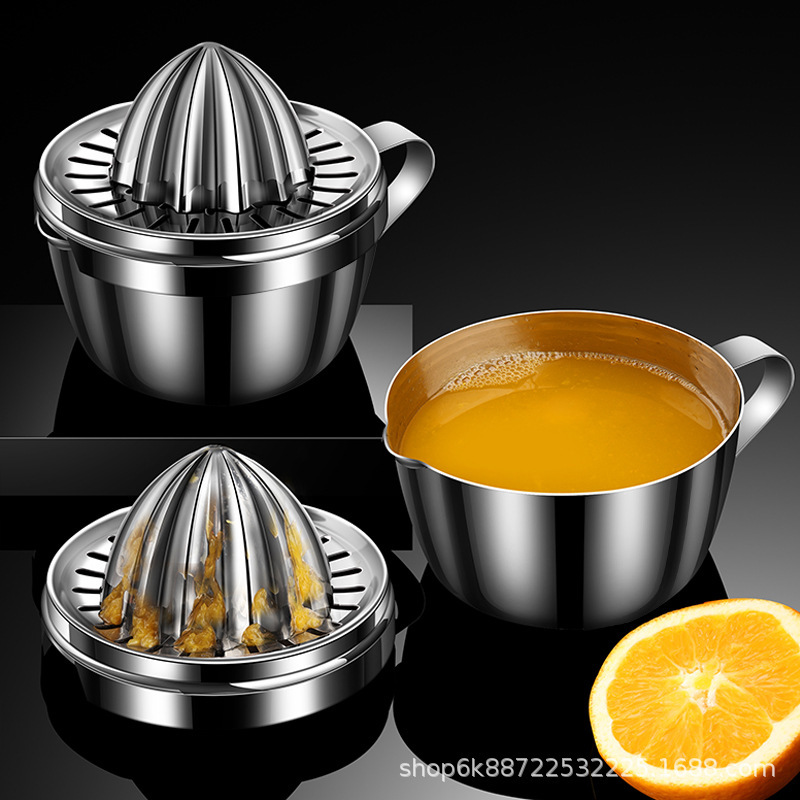 304 Steel Manual Juicer Household Orange Squeezer Fruit Juice Cup Artifact Squeeze Lemon Squeeze Orange Juice Tool 304 Steel Manual Juicer Household Orange Squeezer Fruit Juice Cup Artifact Squeeze Lemon Squeeze Orange Juice Tool