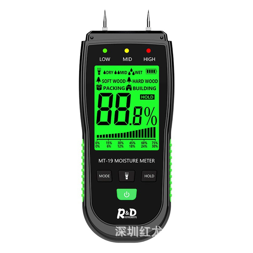 Новый деревянный измеритель влажности настенный тестер влажности картон детектор влажности цементный кирпич тестер влажности
