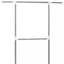 单杠伸缩滚轮晾衣架