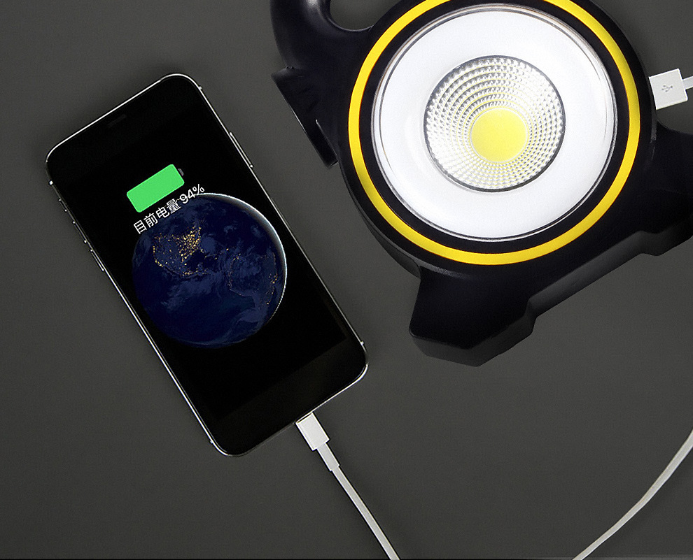 Solar COB camping lamp, charging outdoor usb portable lamp, flashlight, mobile phone charging, work light wholesale pic 36