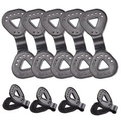 10-Piece Camping Sunshade Cloth Tent Support Plastic Clips Pest Bird Net Mesh Sports Plastic Hook Butterfly Clips