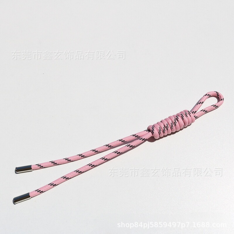 miu家同款彩色跳点涤纶圆绳手机挂链背包配件行李时尚挂件可调节|undefined