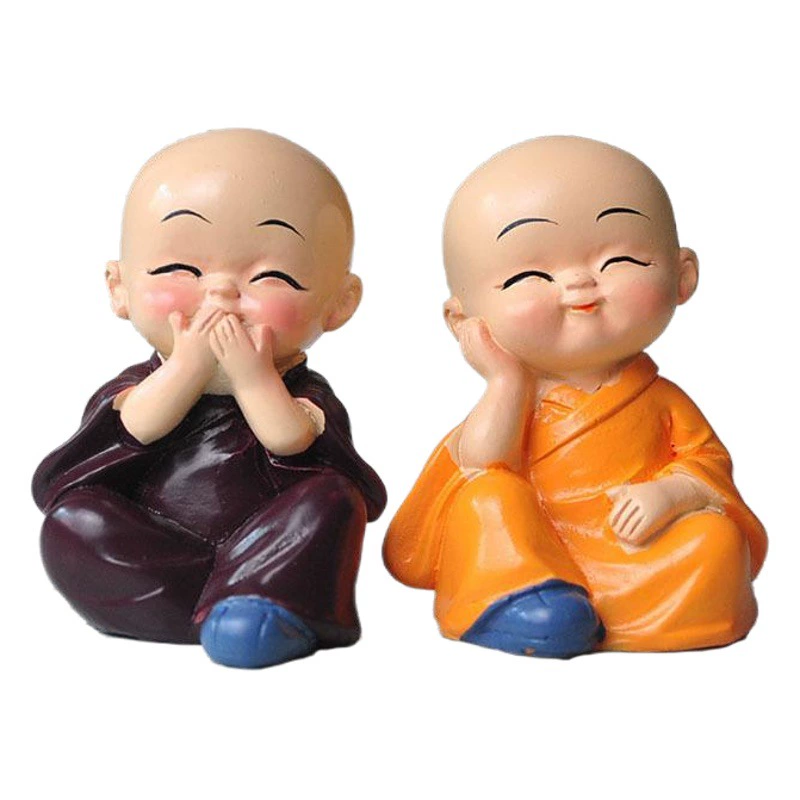 Креативные Автомобильные украшения четыре без монаха производители поделок из смолы украшения автомобиля маленькие начинающие украшения оптом