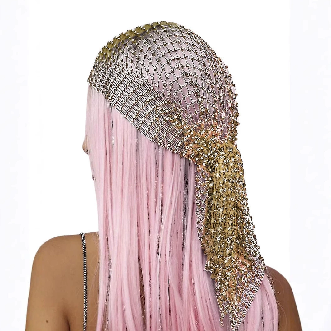 Самый популярный на Amazon платок с бриллиантами, шляпа, женские головные уборы, аксессуары, сетчатая эластичная повязка на голову с бриллиантами, сетчатая вуаль, пиратская шляпа