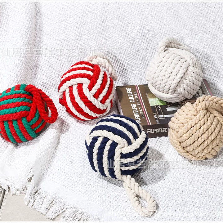 Хлопковая и льняная веревка, креативный ветрозащитный дверной стопор, сферический круглый дверной стопор для предотвращения столкновений, украшение для дома, ресторана, бара