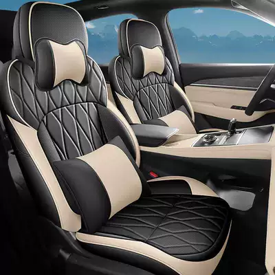 Modelə uyğun (Original) oturacaq örtükləri car seat covers, universal for all - black-and-beige-deluxe-edition-note-the-model-year-front-row-fully-covered-rear-row-partially-covered