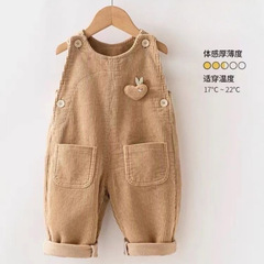赤ちゃんの背もたれのズボンの春秋の乳幼児の連体のズボンの0 -- 5歳の子供のカジュアルなズボンのかわいい赤ちゃんのコーデュロイのズボン