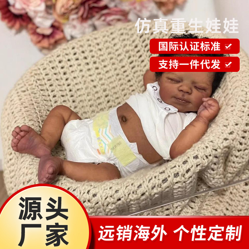 Cross-Border Artificial Baby Doll Tom Handmade Exquisite Painted 3D Skin Full Glue Body Artificial Reborn Doll Cross-Border Artificial Baby Doll Tom Handmade Exquisite Painted 3D Skin Full Glue Body Artificial Reborn Doll