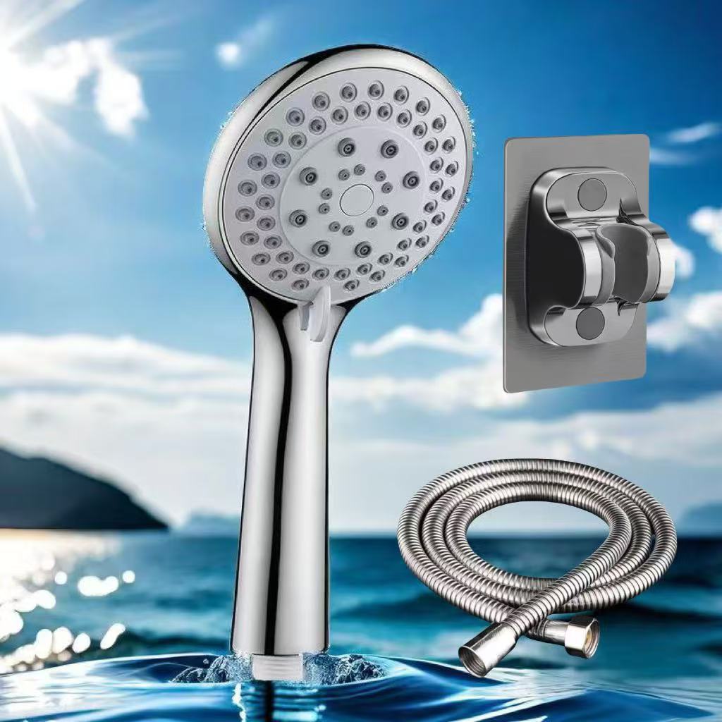 Pressurized shower head shower head shower head with filtered large water bath hand-held shower head household cross-border