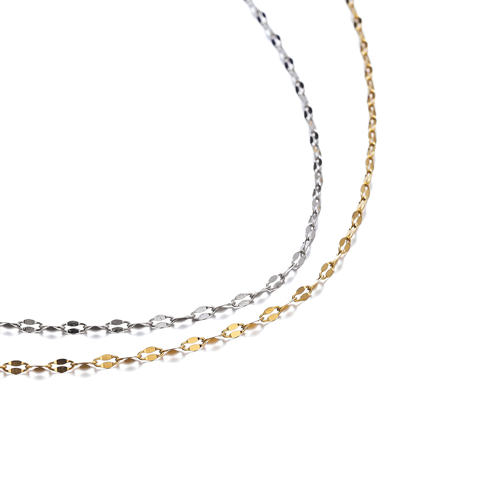 10g Weight Chain Jewelry Making Type DIY Jewelry Accessories Classification 2 M Quantity 304 Stainless Steel Material Solid Color Pattern All Seasons Season Plating Design Basic, Simple Style Style 2 M 304 Stainless Steel DIY Jewelry Accessories Chain Basic Simple Style Solid Color 13