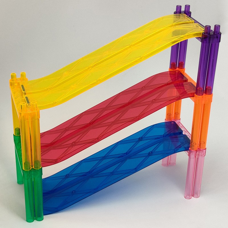 Accesorios de lámina magnética de vagón de ferrocarril complementarios de vagón eléctrico magnético de tráfico ferroviario bloque de construcción juguete de ensamblaje para niños