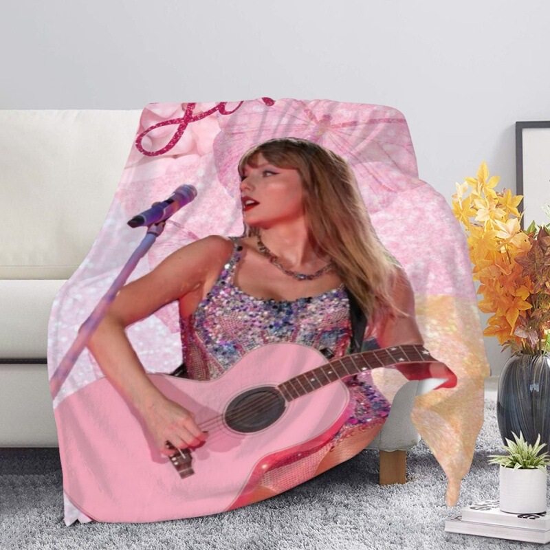 Amazon Hot Sale Taylor Swift Style Home Blanket Office Nap Coral Fleece Blanket Wholesale