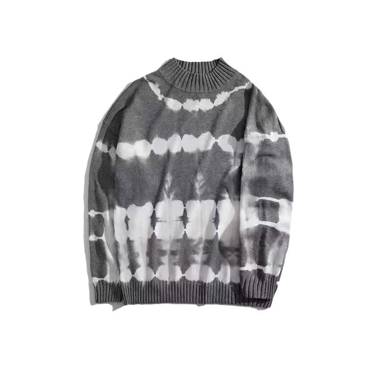 Men's Casual Knit Sweater – Oversized Long Sleeve Pullover (Greyish, XL-8XL)_voghion.com