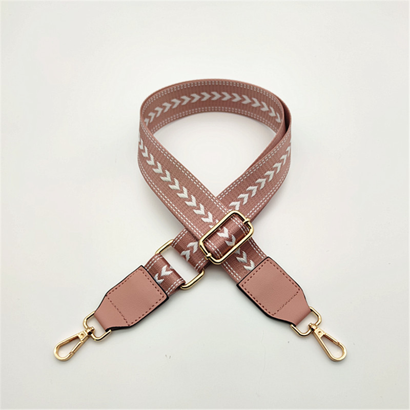 Polyester Color Block Bag Strap display picture 4