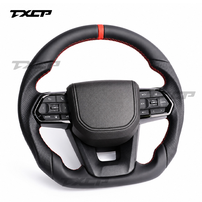 Suitable for Toyota Land Cruiser LC300 LC200 FJ70 FJ200 modified and upgraded full-leather steering wheel