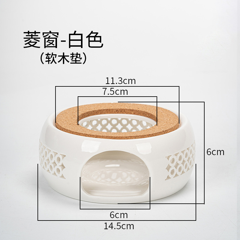 Directo de fábrica de té de la vela calentador de cerámica de la preservación del calor del hogar calefacción calentador de té restaurante Hotel calentador de té