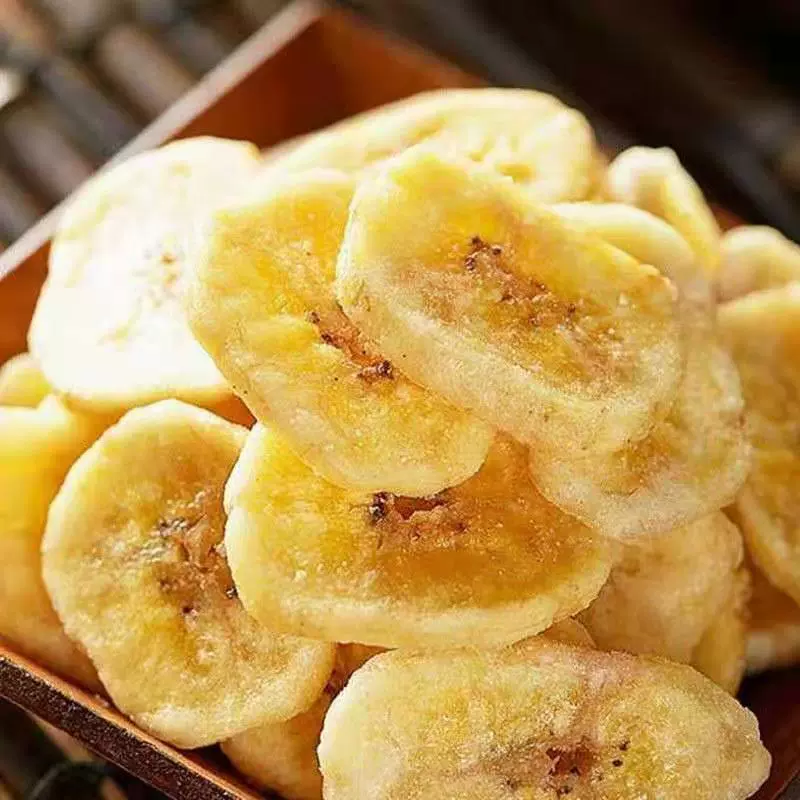 香蕉片果干非油炸香蕉干办公休闲零食蜜饯果脯袋装源工厂一件批发
