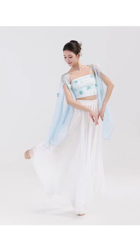 古典舞服女身韵新款服装飘逸百搭显瘦裙裤练功服中国风演出服|undefined