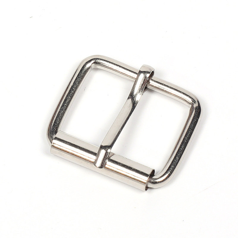 Botón de aguja cuadrada de metal se puede personalizar cinturón de hombro cinturón de cuero ajuste botón bolsas accesorios de hardware botón de aguja de hierro