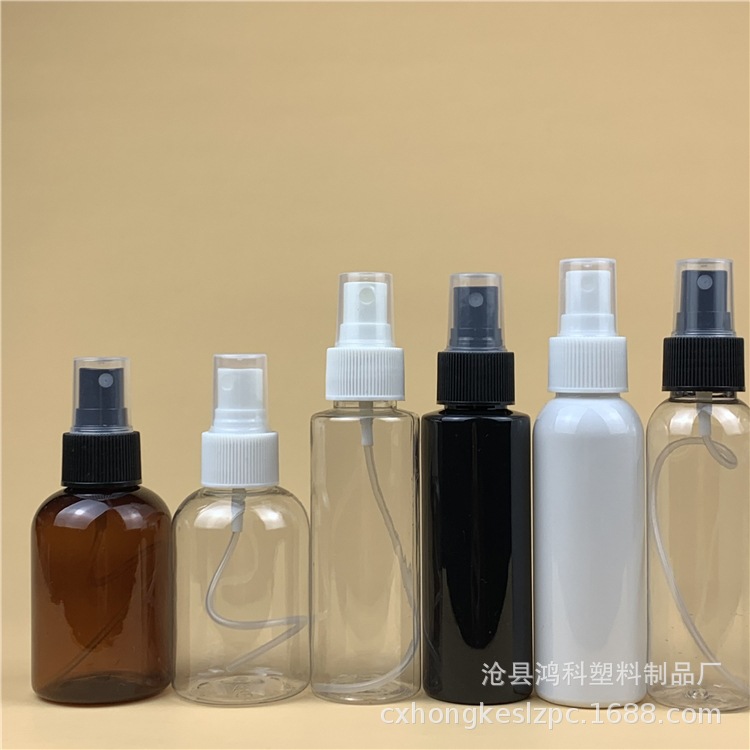 现货100ml 120ml 塑料喷雾瓶 pet透明喷瓶化妆瓶包装分装瓶喷雾瓶