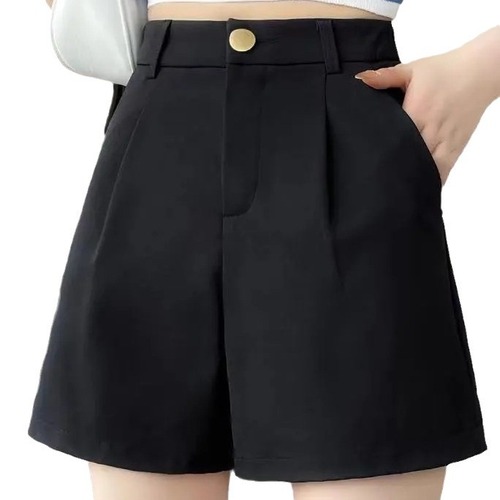 Women's Summer Thin High-Waist Slimming A-Line Loose Petite Four-Split Wide Leg Pants